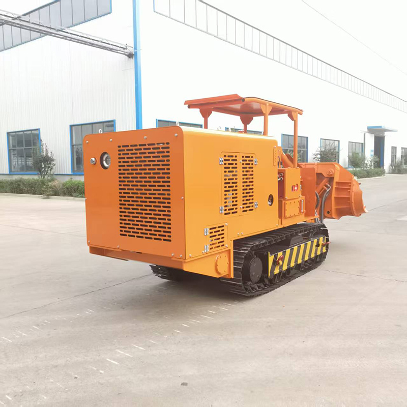 Carregador de rochas basculante lateral de 180