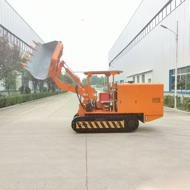 Máy xúc lật đá dỡ hàng bên hông 100