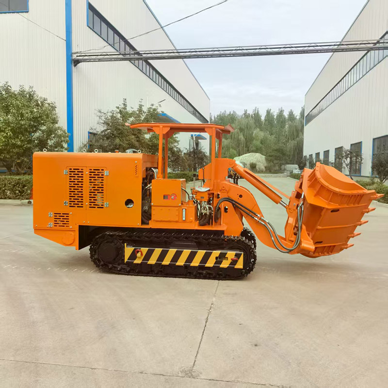 Cargador de rocas con descarga lateral de túnel