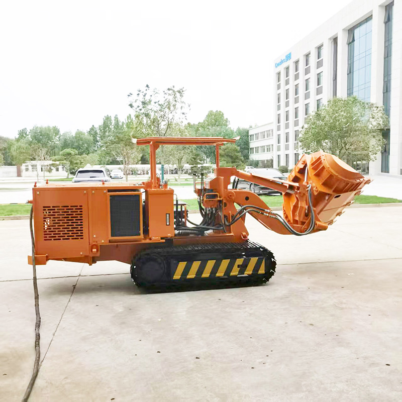 Ferngesteuerter seitlich entladender Felslader