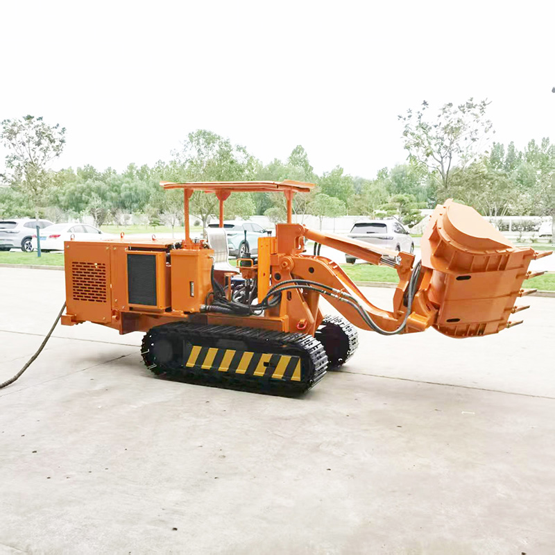 Chargeuse de roches à benne latérale électrique