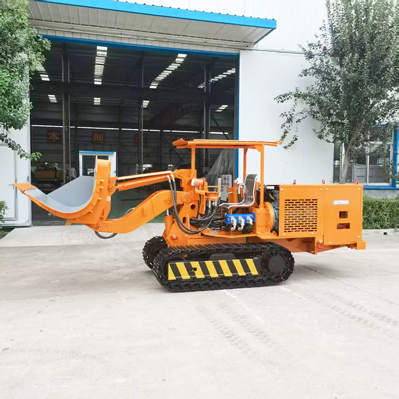 Низкопрофильный самосвальный погрузчик для горных пород