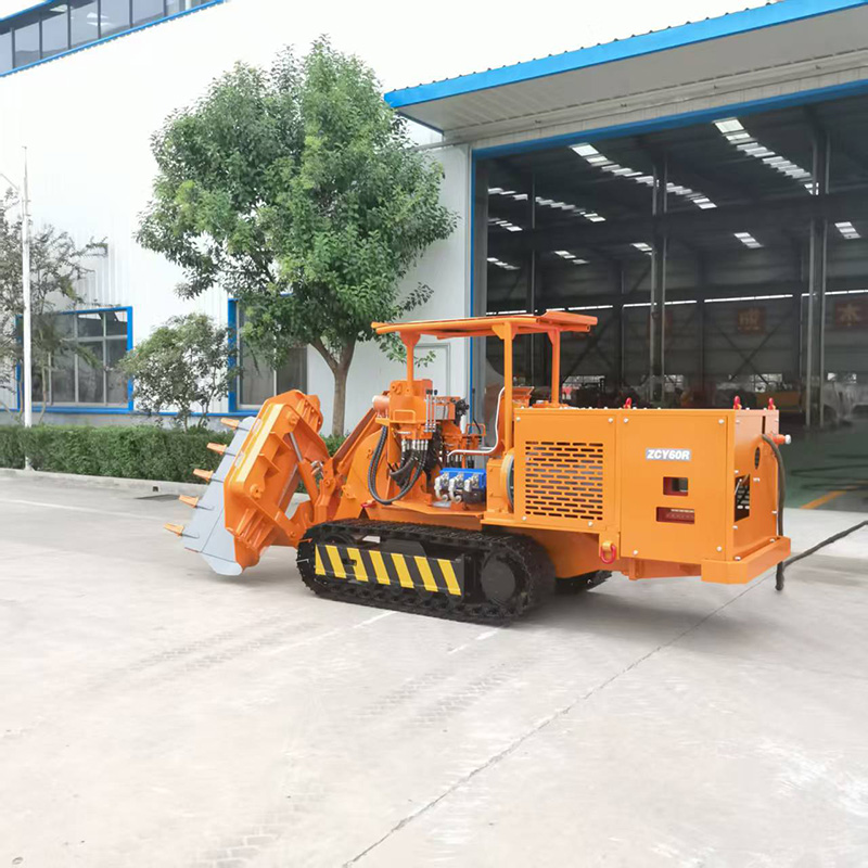 Máy xúc lật đá tự đổ bên hông dành cho kỹ sư