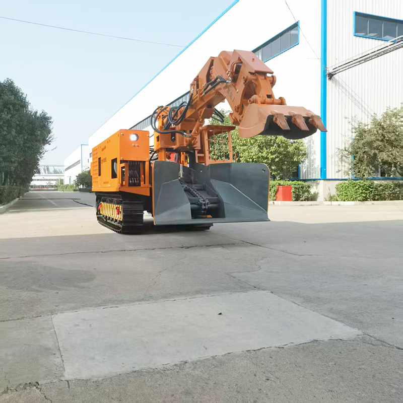 Carregadora de rastos para escavação