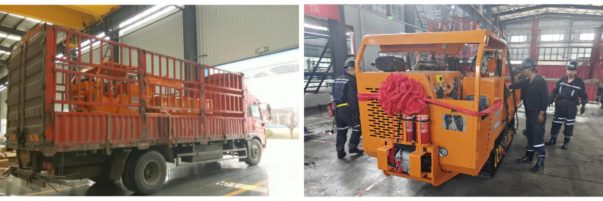 Подземный гусеничный транспортер Подземный гусеничный транспортер