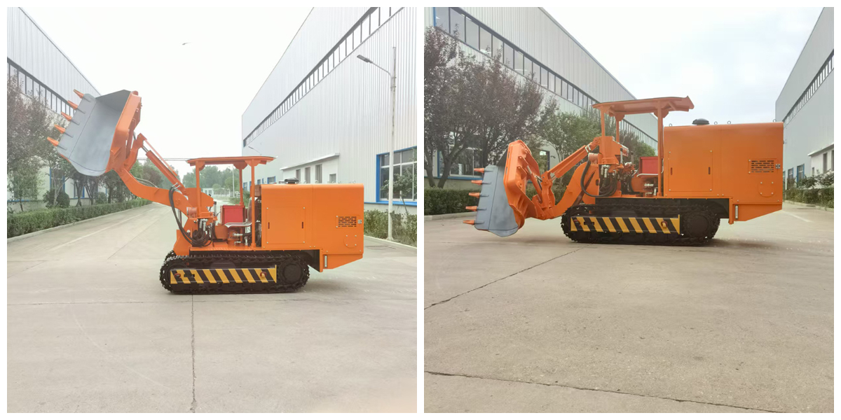 Máy xúc lật đá dỡ hàng bên hông 100 Máy xúc lật đá dỡ hàng bên hông 100