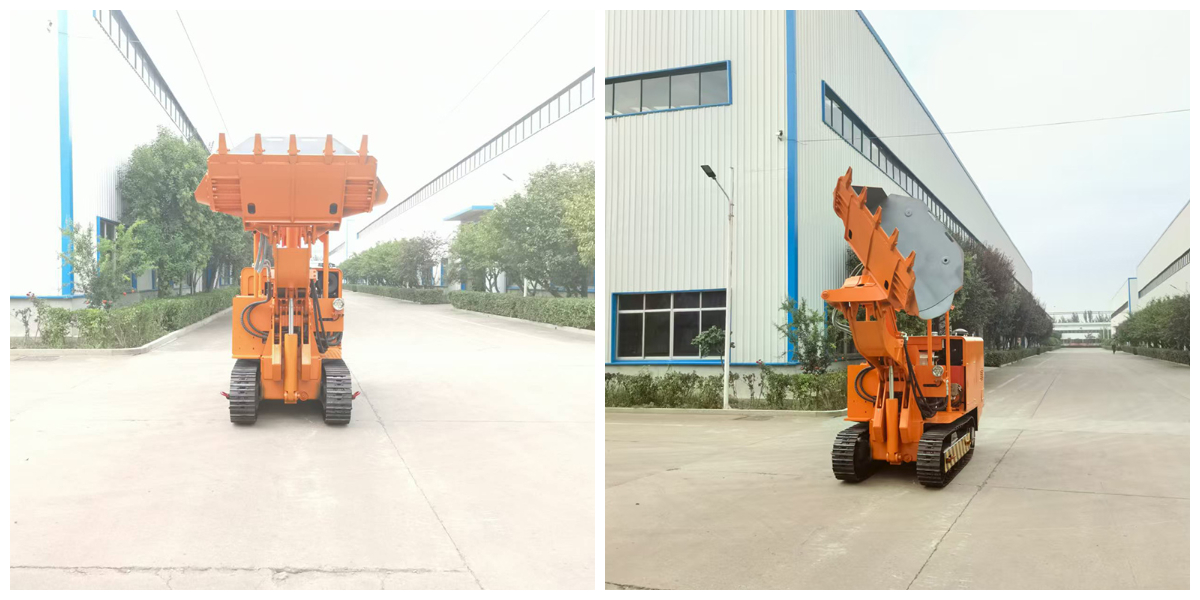 Carregadora de rochas basculante lateral 150