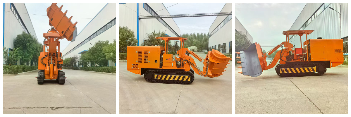 Cargador de rocas con descarga lateral de túnel Cargador de rocas con descarga lateral de túnel