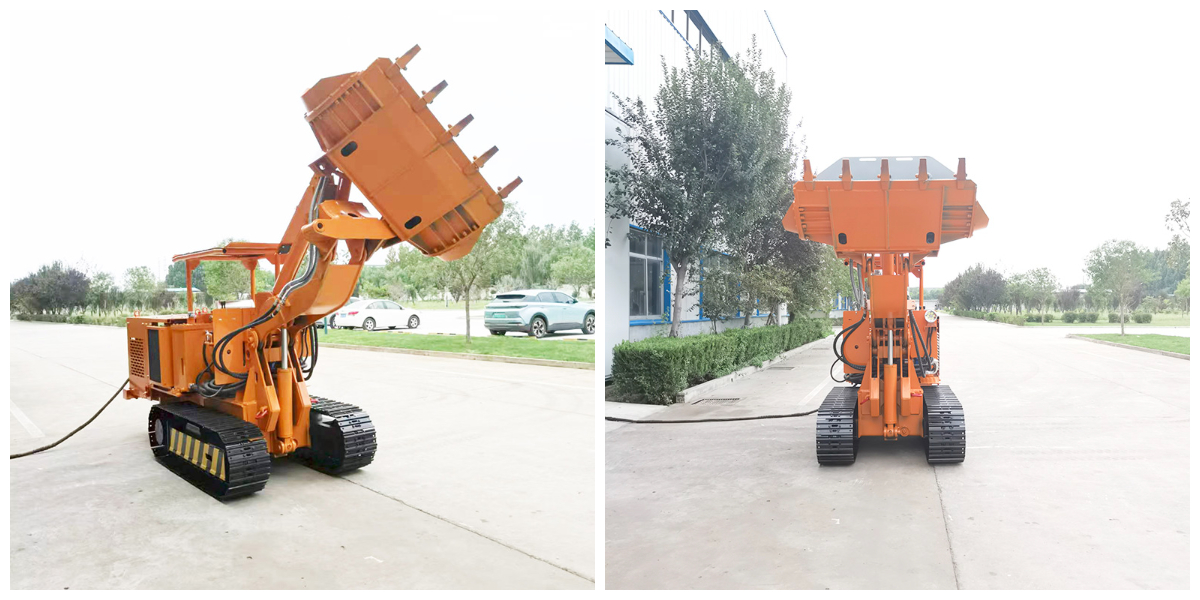 Chargeuse de roches à benne latérale personnalisée