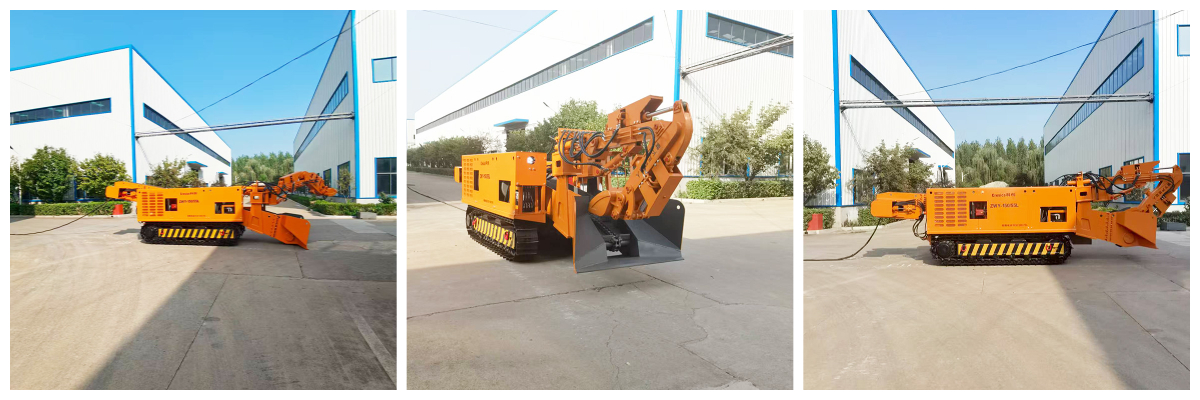 Carregadora de rastos para remoção de entulho. jpg