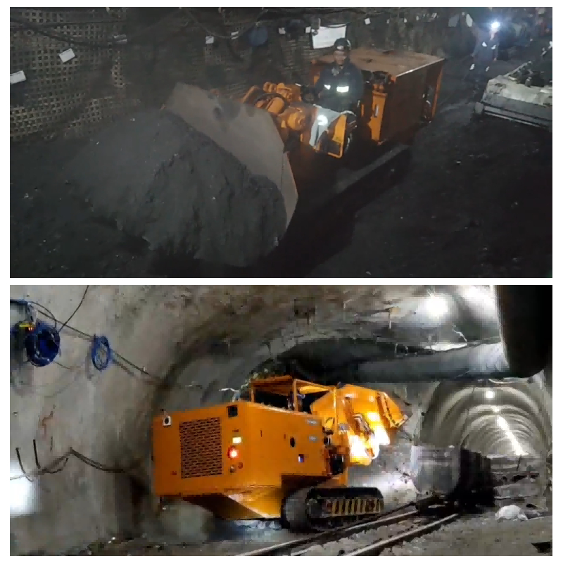 Chargeuse de roches pour mine de charbon