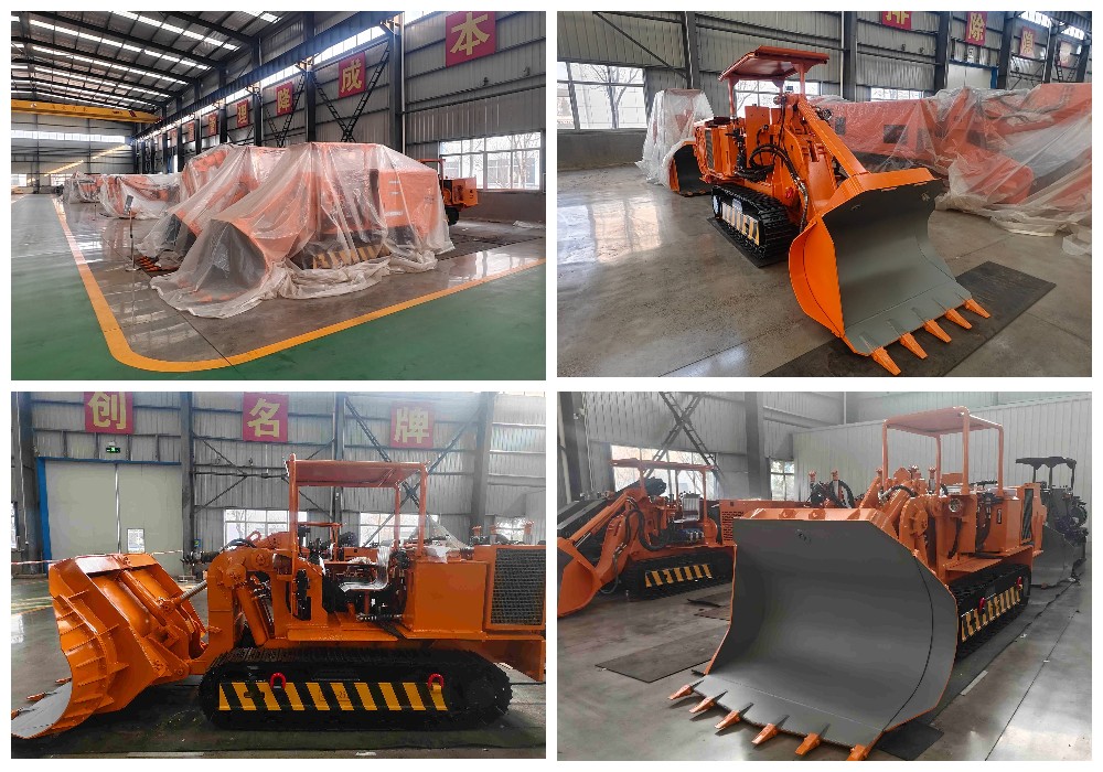 Chargeuse à benne basculante latérale électrique pour roches