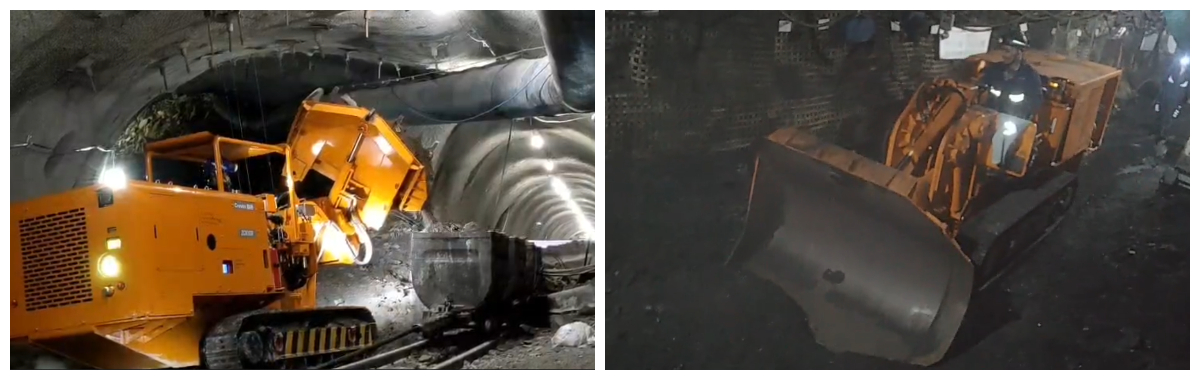 Máy xúc lật đá dỡ hàng bên hông 100 Máy xúc lật đá dỡ hàng bên hông 100